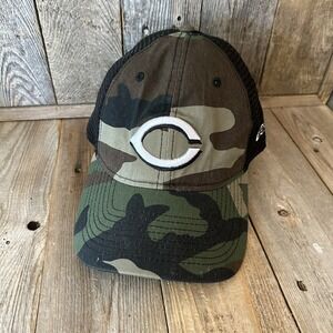 New Cincinnati Reds New Era 9Twenty Camo Baseball Trucker SnapBack